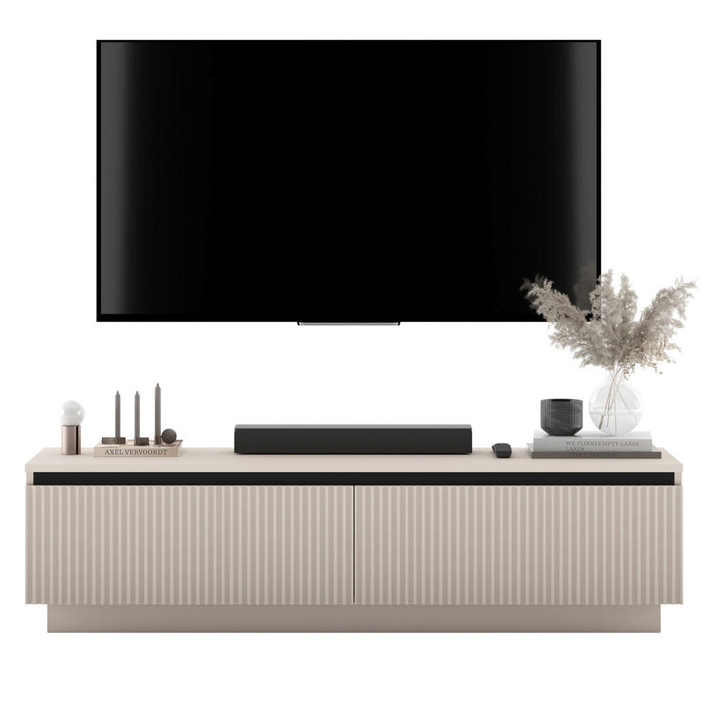 Meble Lindner TV-STOLEK Selene matný kašmír 140 cm na soklu