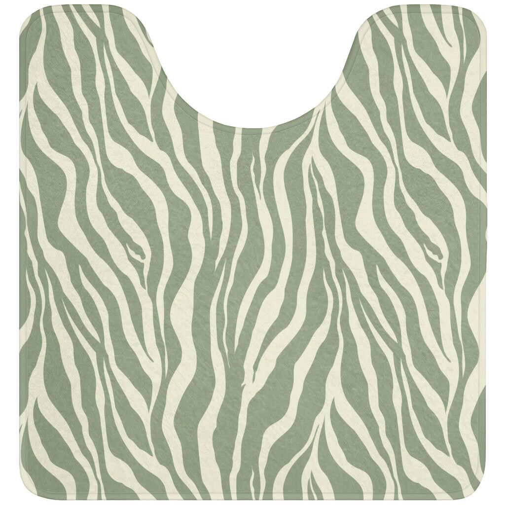 OnlyWow WC PŘEDLOŽKA Zebra - Motiv - zelená 55x60 cm