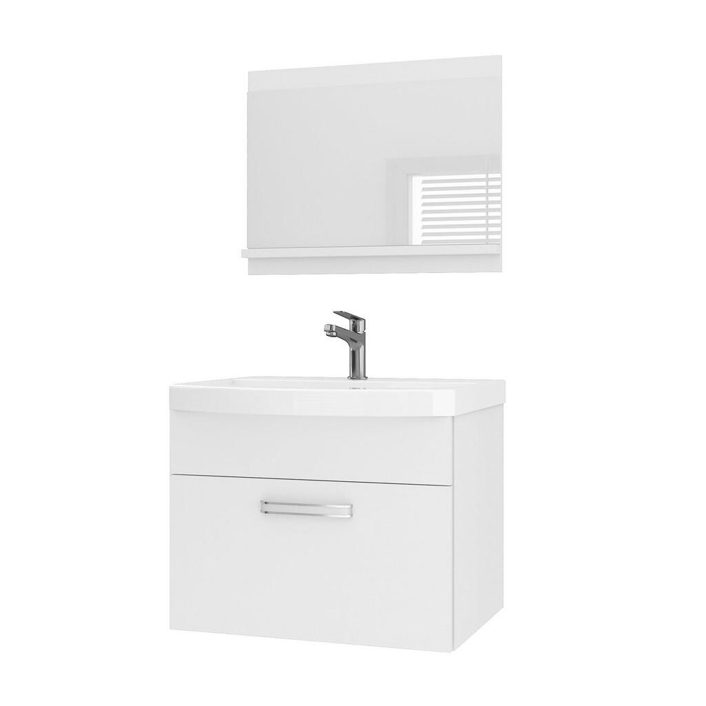 B BELINI GROUP KOUPELNOVÝ NÁBYTEK Koupelnová SADA PRI M1, Bílá matná, 60 cm
