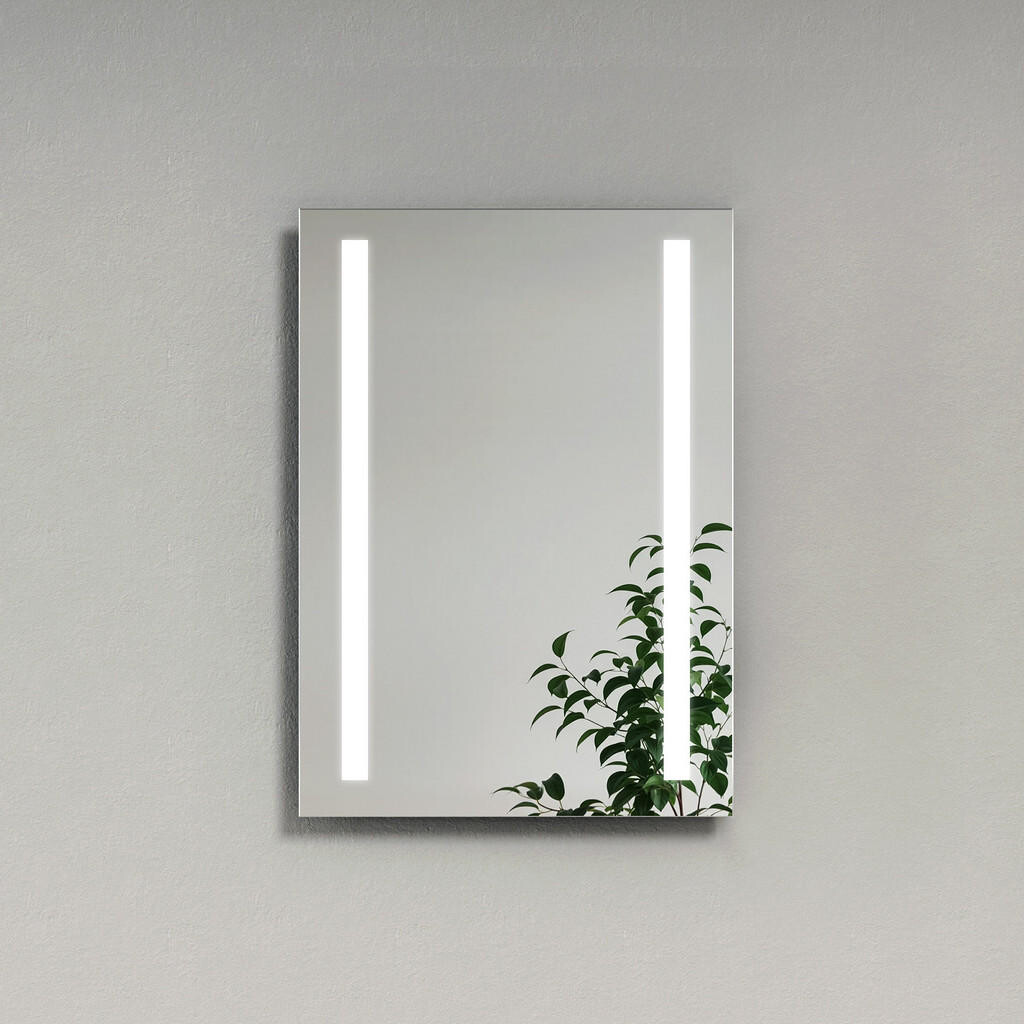 EMKE KOUPELNOVÉ ZRCADLO s LED osvětlením, obdélníkové, studená bílá, 70/50 cm