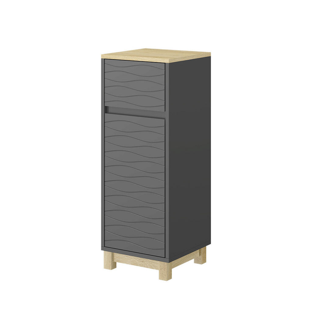 Vicco MIDI SKŘÍŇKA Livia Antracit 30 x 80 cm se zásuvkou