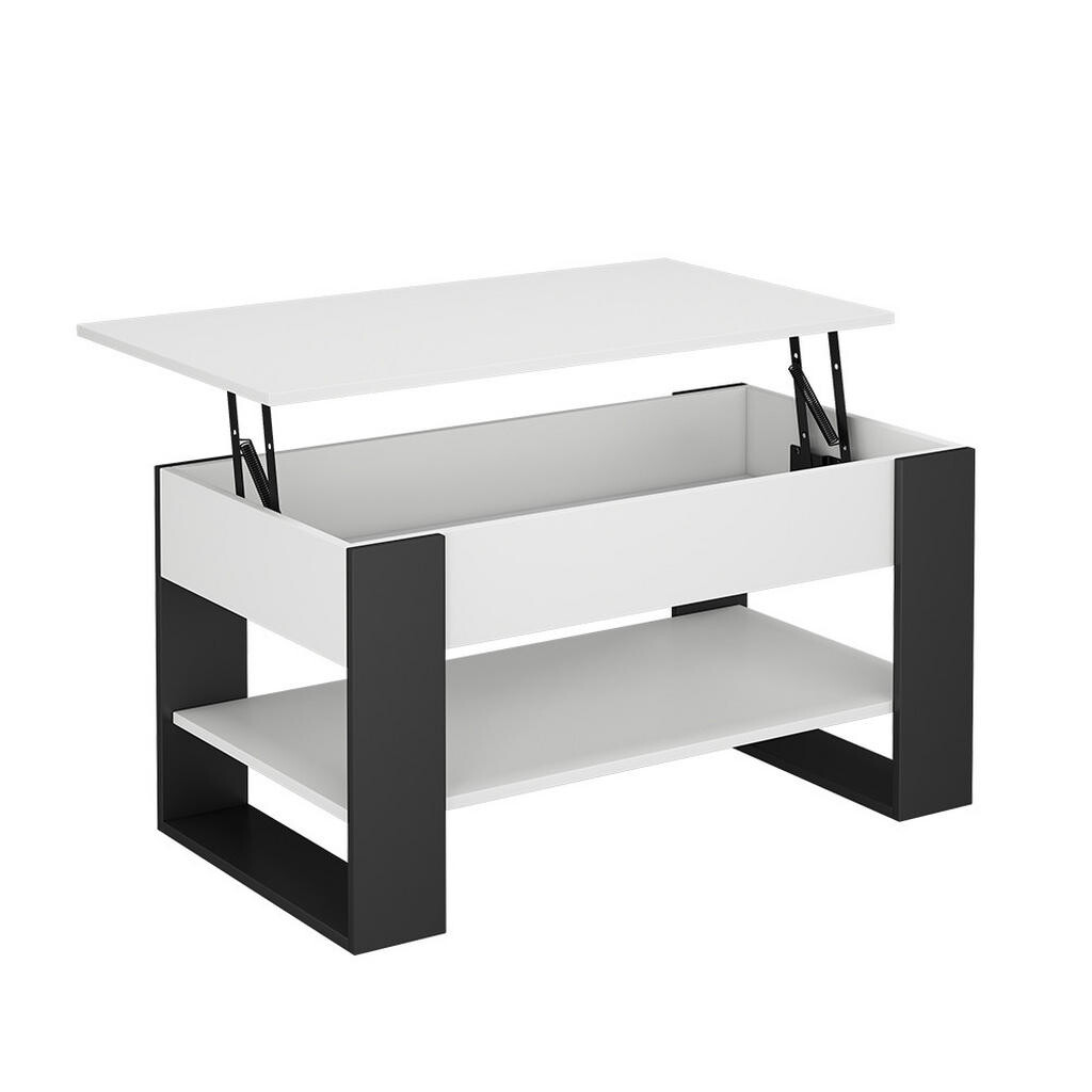 Vicco KONFERENČNÍ STOLEK Lifto Bílá/antracitová 92 x 51 cm s funkcí zdvihu
