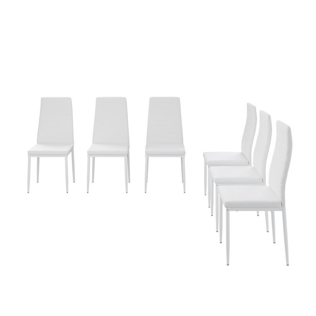 Vicco ŽIDLE DO JÍDELNY Grand Bílá 42.5 x 48 cm Sada 6 kusů