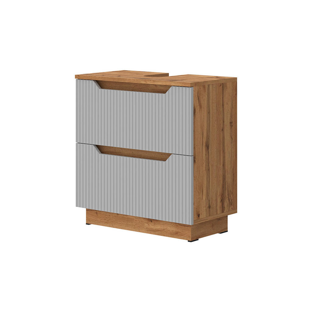 Vicco DOLNÍ SKŘÍŇKA POD DŘEZ Lotta Šedá 59.8 x 62.5 cm se 2 zásuvkami