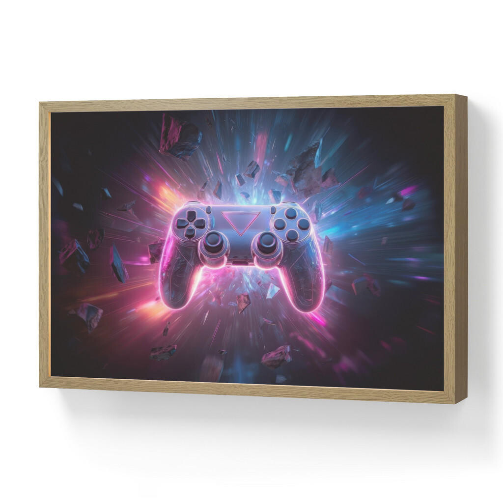 OnlyWow DOBÍJECÍ NOČNÍ LAMPIČKA Controller - Neon - Explosion - Abstraktní 60x40 cm