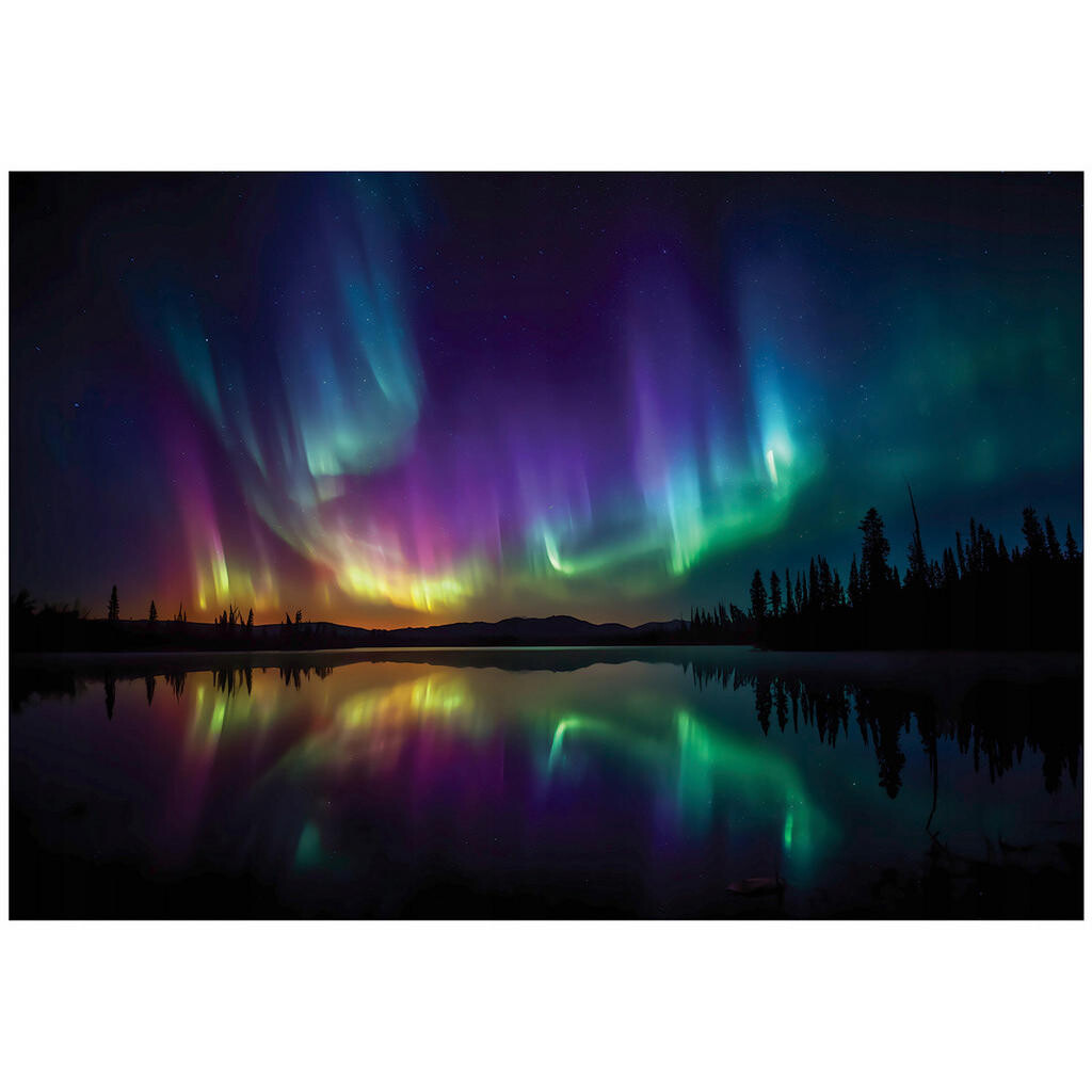 Wallarena FOTOTAPETA Severní záře Příroda Barevná 150x105 cm