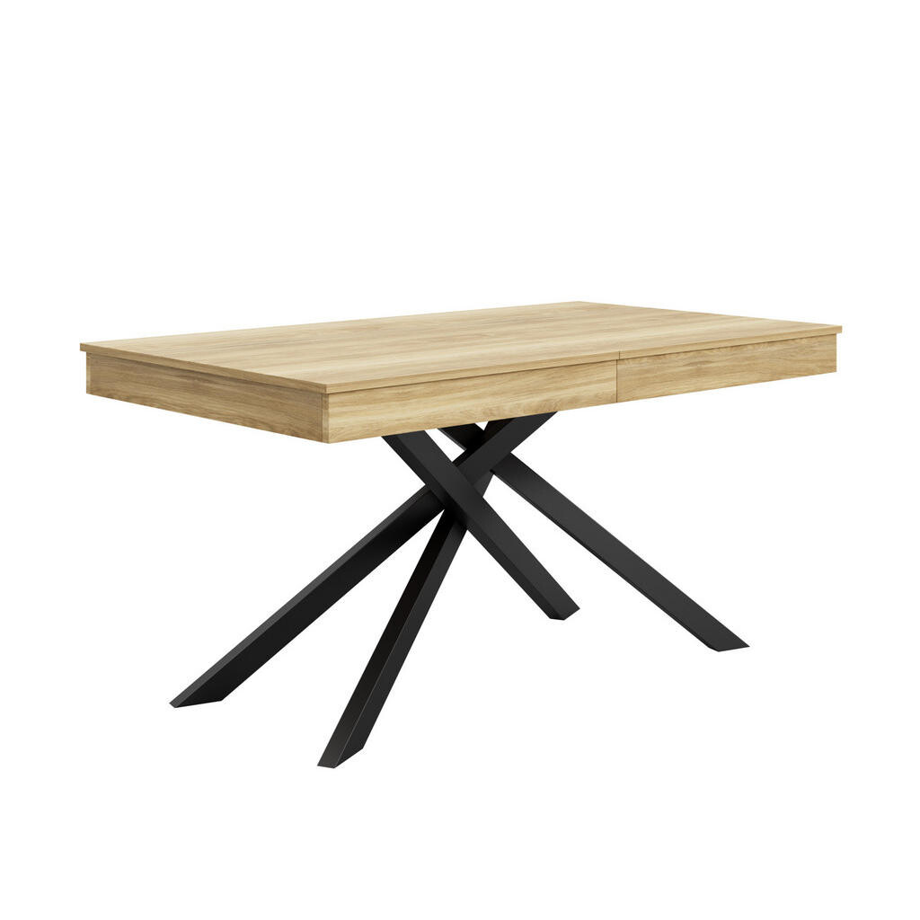 OKWISH JÍDELNÍ stůl 140–180/80 cm dubová z MDF s rozkládací deskou