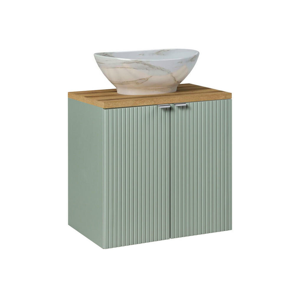 Petits-meubles UMYVADLO 60cm Jade Zelená a dřevo