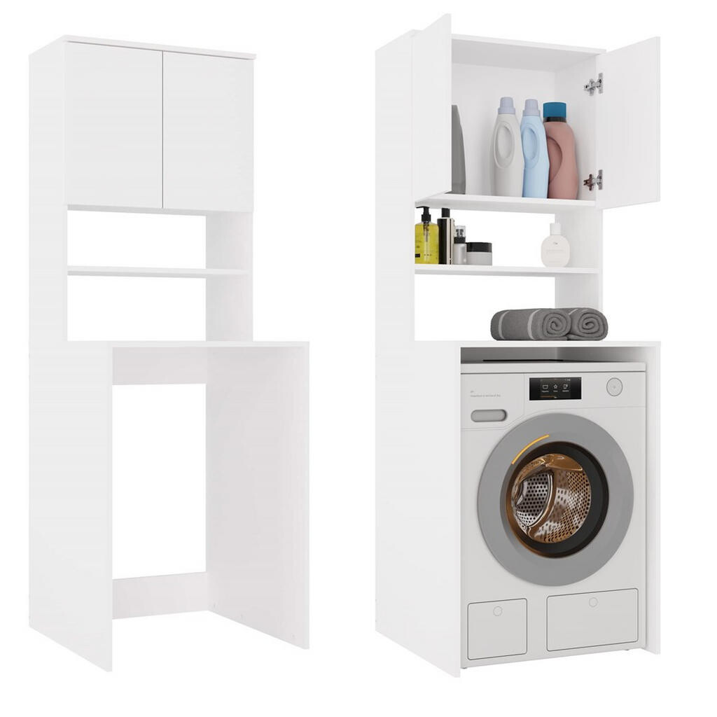 RAUMHIRSCH FURNITURE SKŘÍŇ NA PRAČKU Bílá 64/180/64