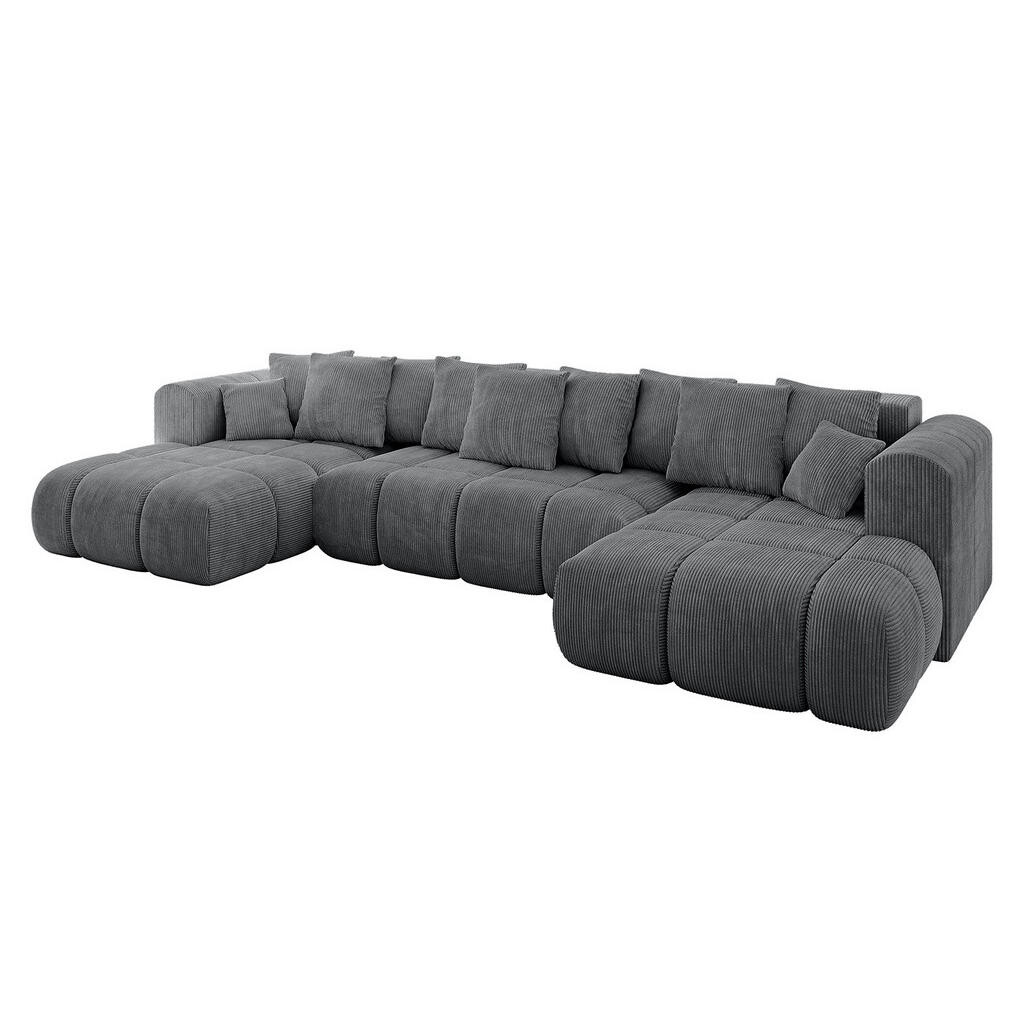 ALTDECOR SEDACÍ SOUPRAVA CLOUD-U-v1 405 x 185 x 90 tmavě šedý manšestr