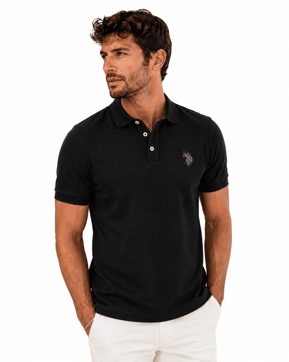 US Polo Assn. Pánské tričko polo - černé