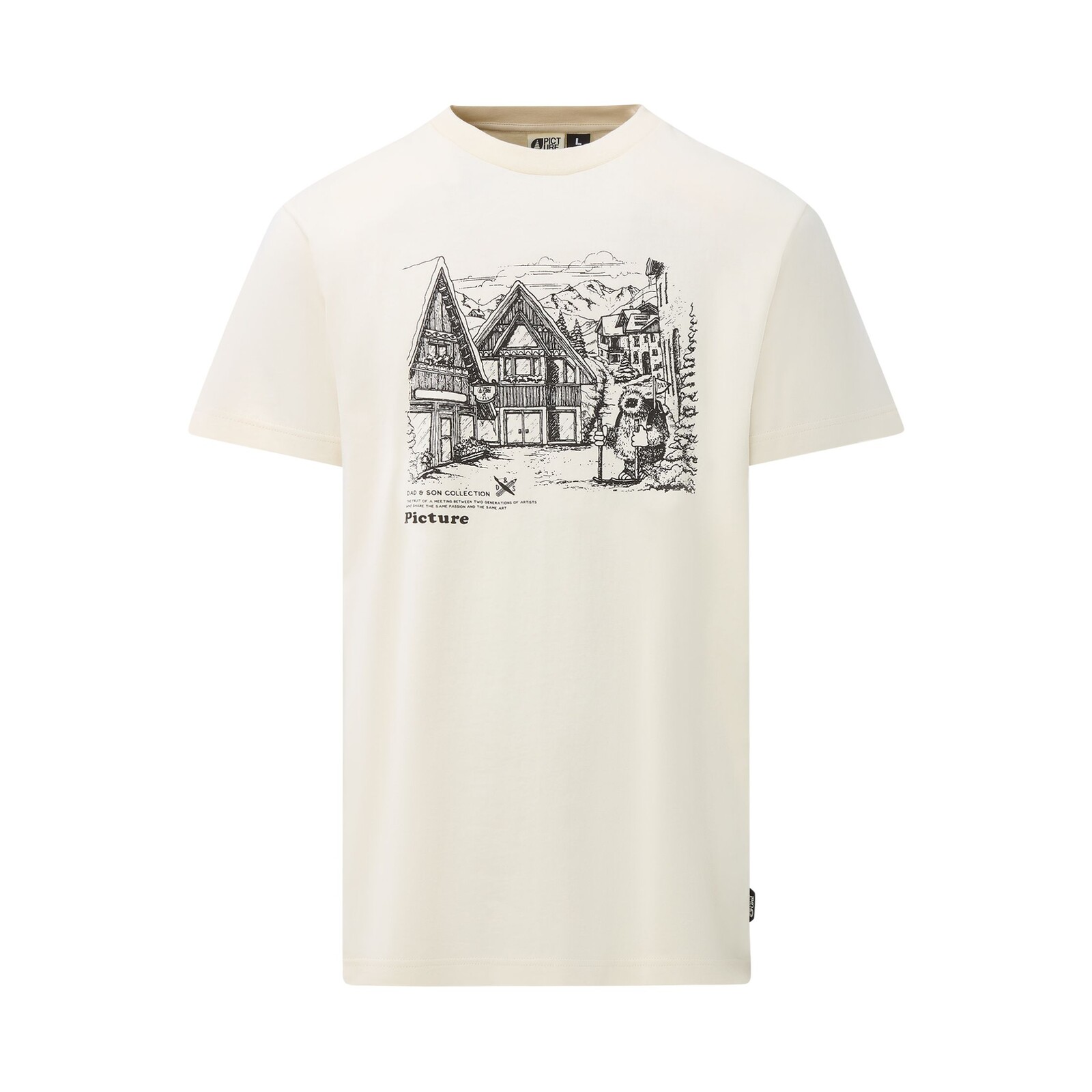 PICTURE M D&S Granbo S/S, Natural White velikost: L