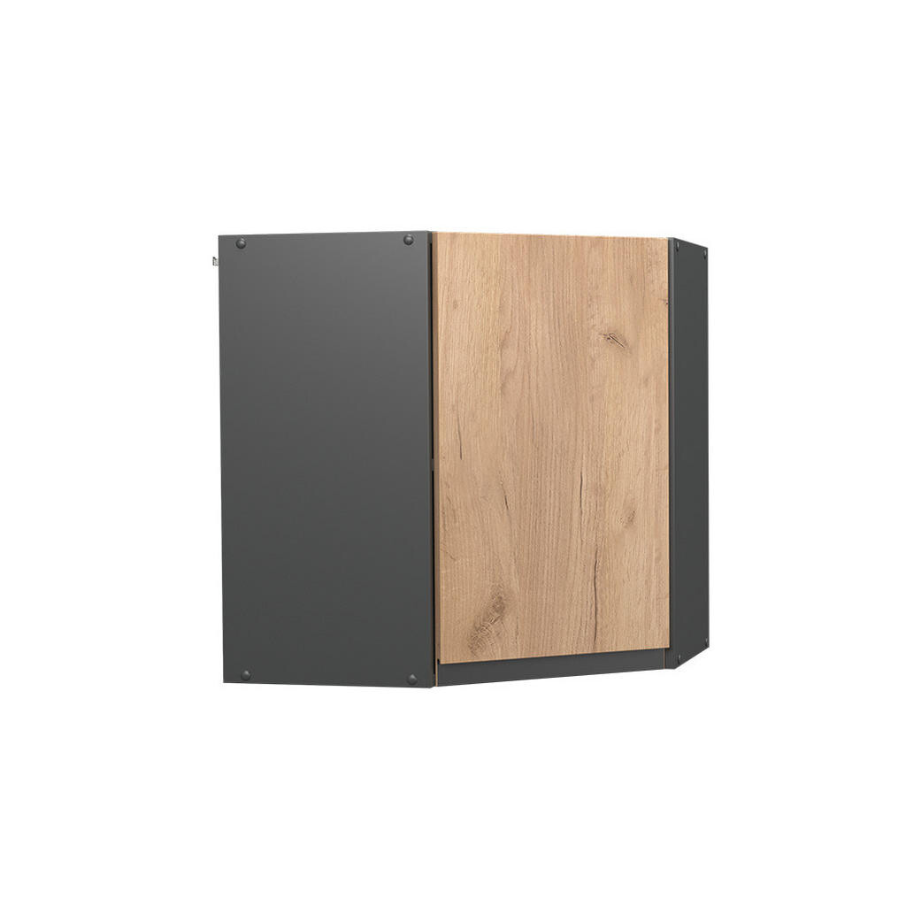Vicco ROHOVÝ VĚŠÁK NA STĚNU R-Line Zlatý mocný dub 57 cm Tvar J