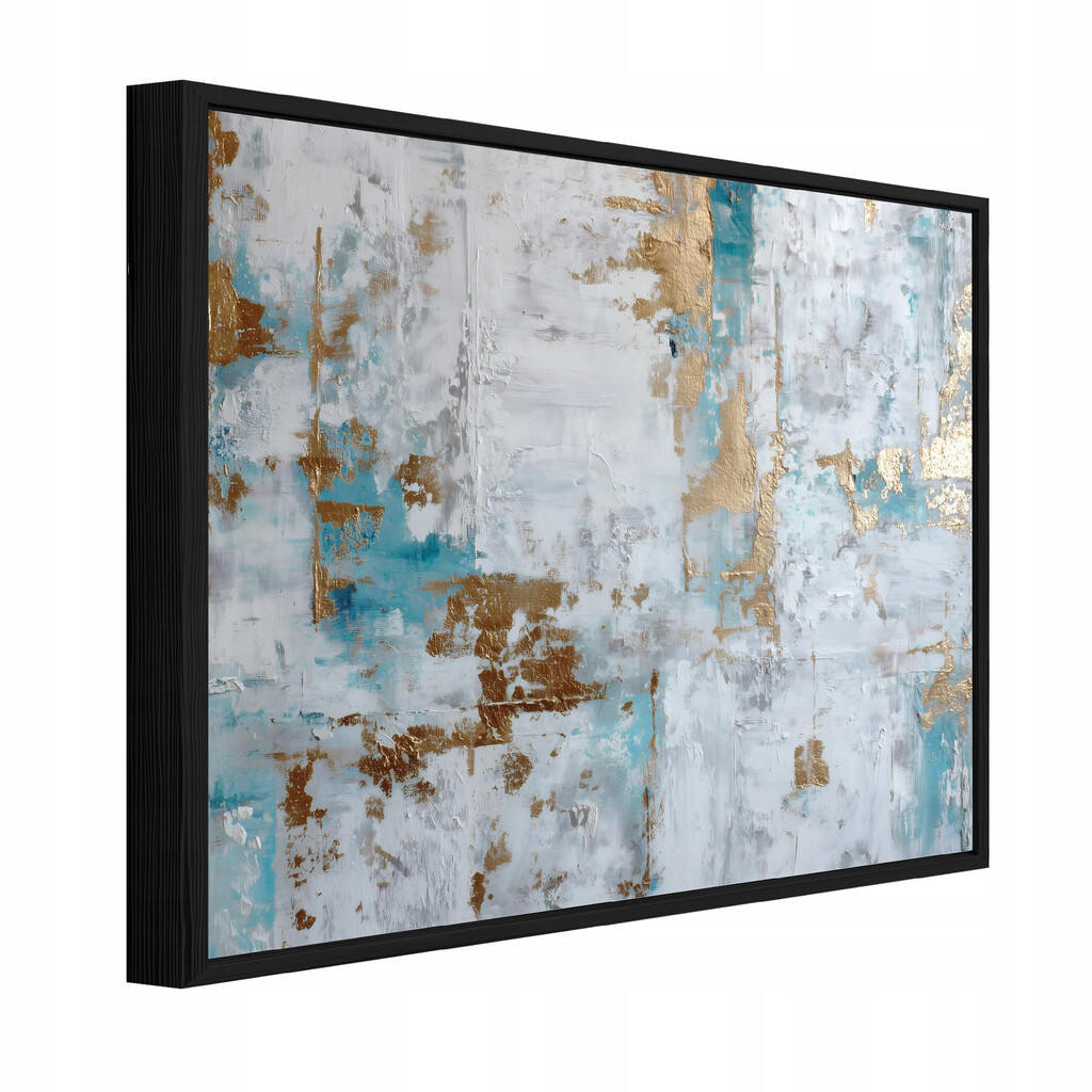 Wallarena ZARÁMOVANÉ obrazy mramor abstraktní šedá 120x80 cm