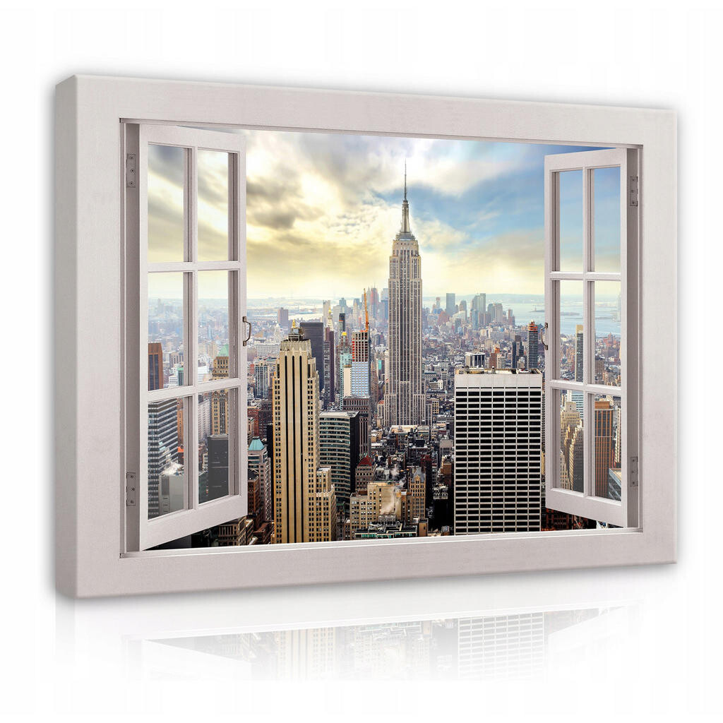Wallarena OBRAZY NA PLÁTNĚ Obývací pokoj s motivem města New York 80x60