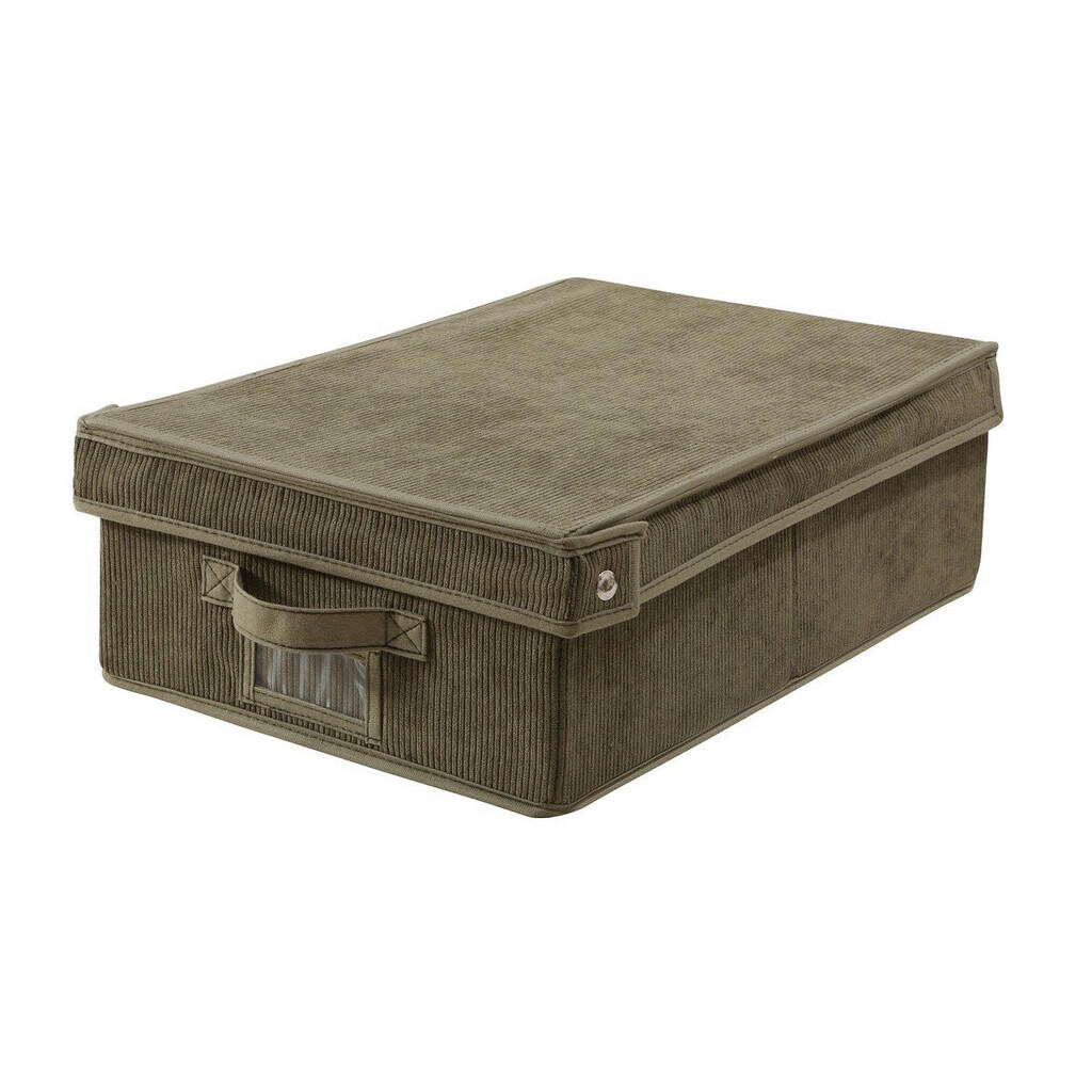 Calicosy ÚLOŽNÁ krabice s manšestrovým víkem, khaki - D 31,5 cm
