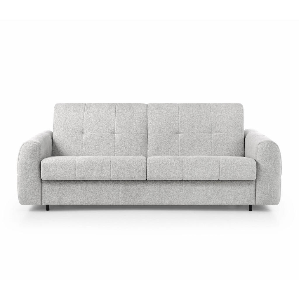 Beautysofa ROZKLÁDACÍ POHOVKA Pireus s italským mechanismem, 180×200, světle šedá