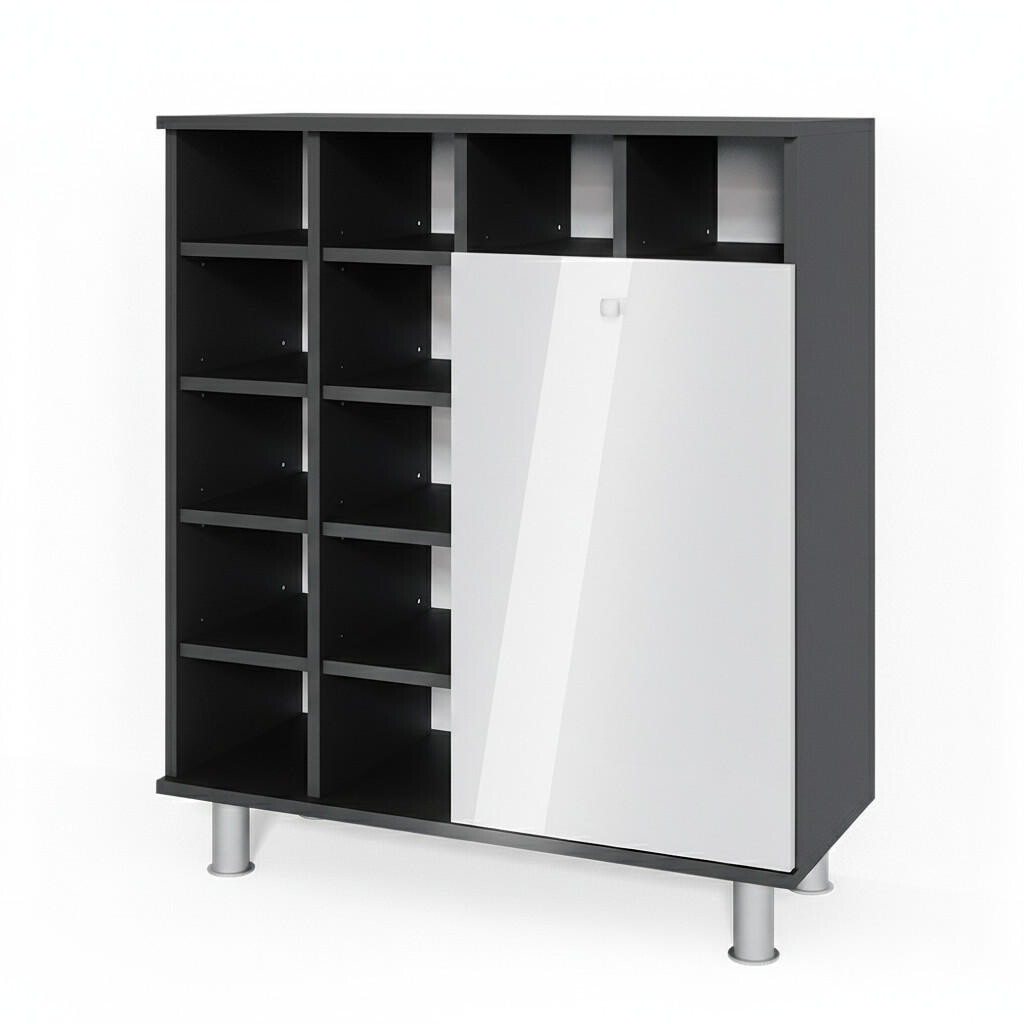 Vicco SKŘÍŇKA DO KOUPELNY Fynn Bílá vysoký lesk 78.4 x 91.6 cm