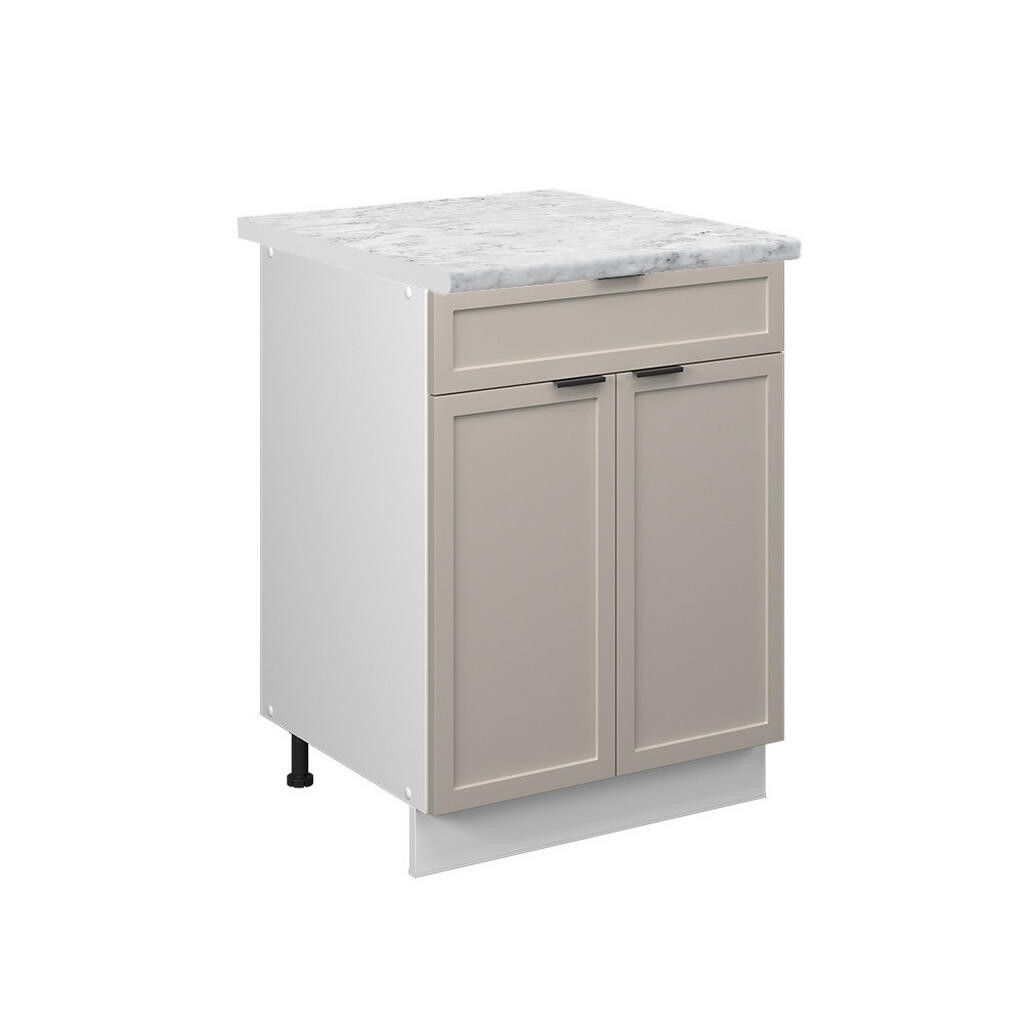 Vicco SPODNÍ SKŘÍŇKA KUCHYŇSKÉ LINKY Fame-Line GreyBeige 60 cm se zásuvkou, PD Mramor