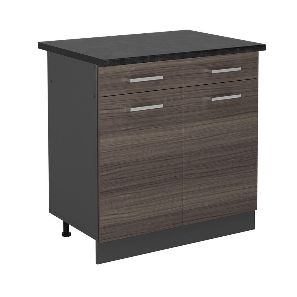 Vicco SPODNÍ SKŘÍŇKA KUCHYŇSKÉ LINKY R-Line Ušlechtilá šedá 80 cm , PD Antracit