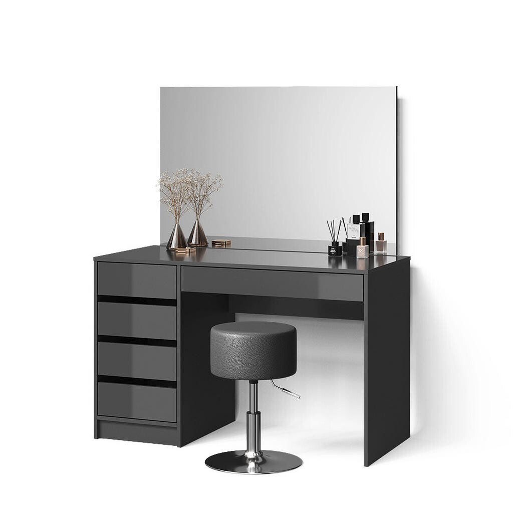 Livinity® TOALETNÍ STOLEK Imola Antracit 120 cm se stoličkou
