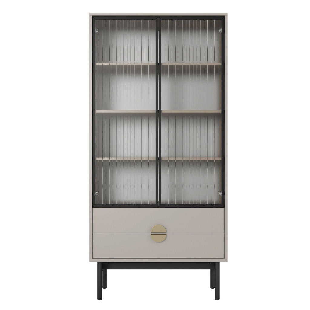Selsey VITRÍNA Stoon II taupe 175 cm
