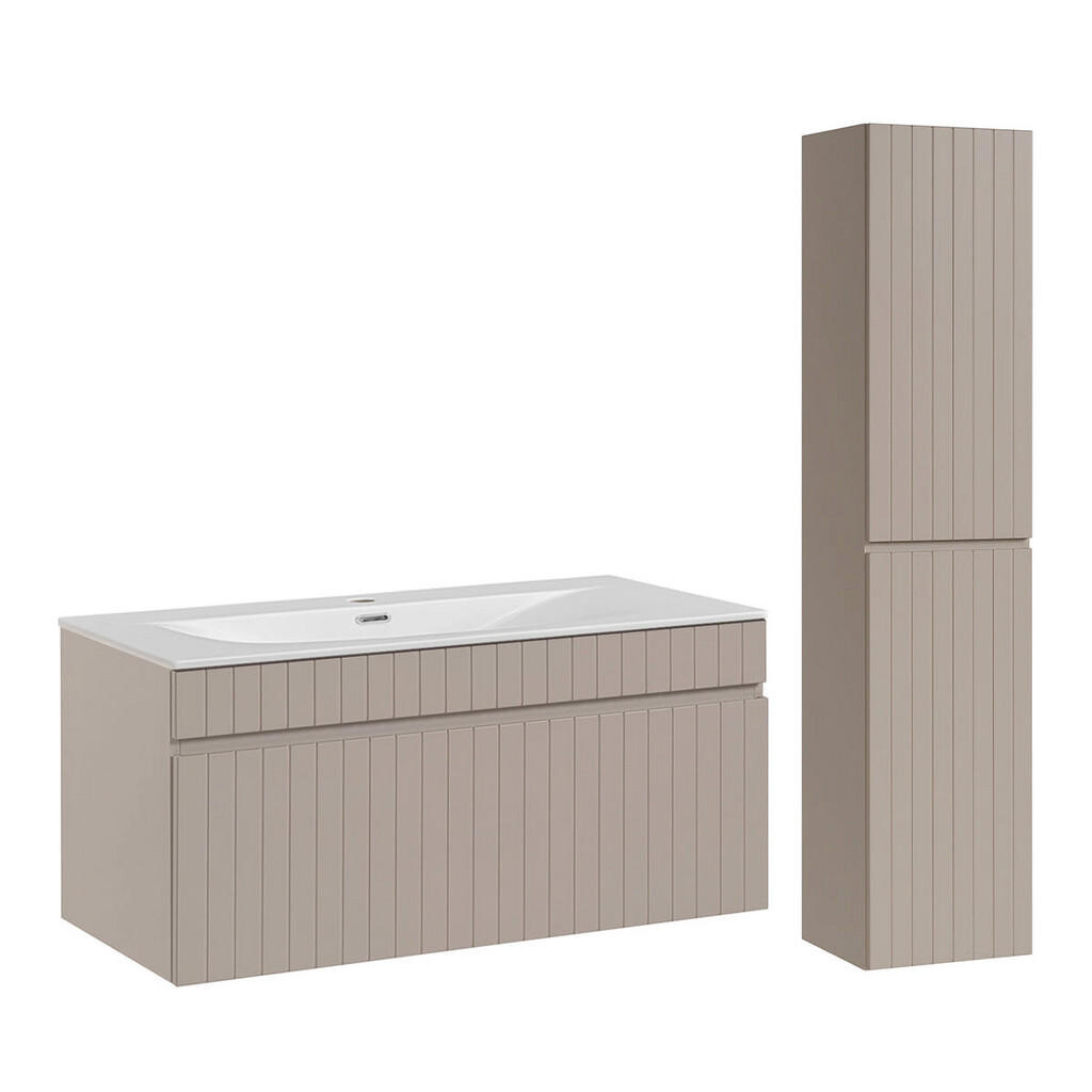 Petits-meubles KOUPELNOVÝ NÁBYTEK 100cm Zelie 2er-Set Kašmír