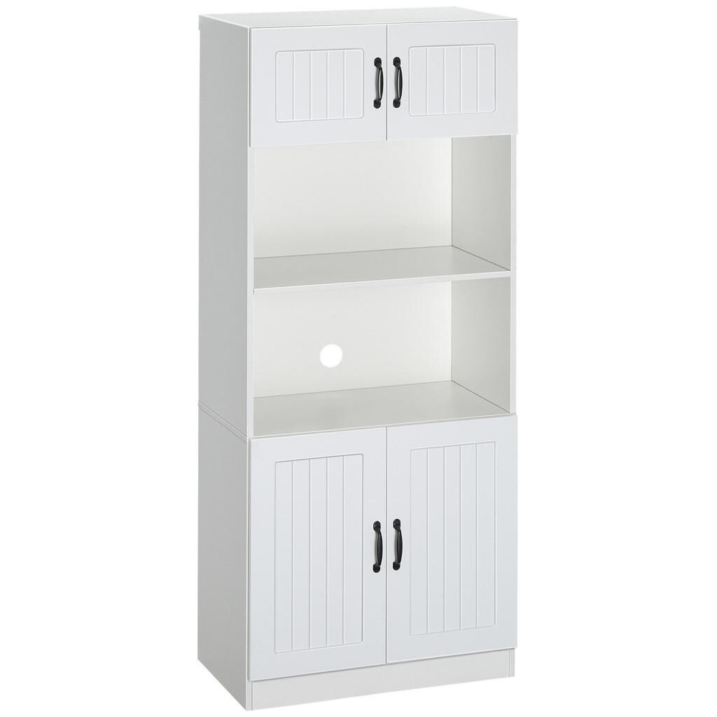 HOMCOM SKŘÍŇ NA ÚLOŽNÉ PROSTORY, dřevotřísková deska, bílá, 70L x 40Š x 170V cm