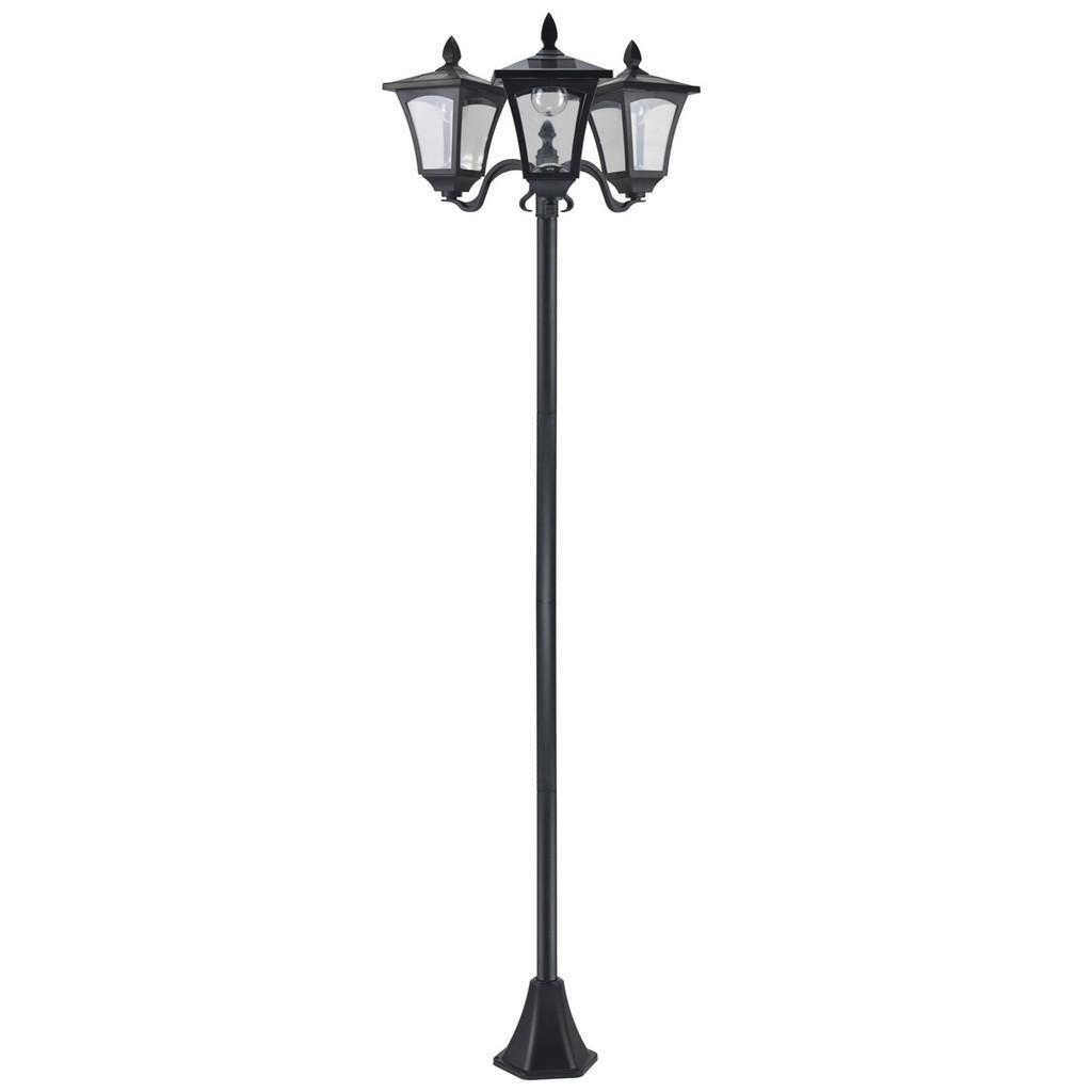 Outsunny SOLÁRNÍ zahradní lampa se 3 světly Solární lampa s LED 120 lumenů IP44 plast