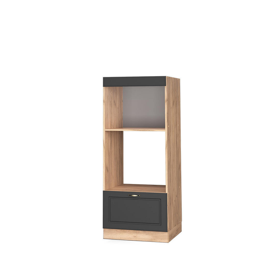 Vicco SKŘÍŇKA NA MIKROVLNNOU TROUBU Fame-Line Antracitově zlatý 60 cm otevřený