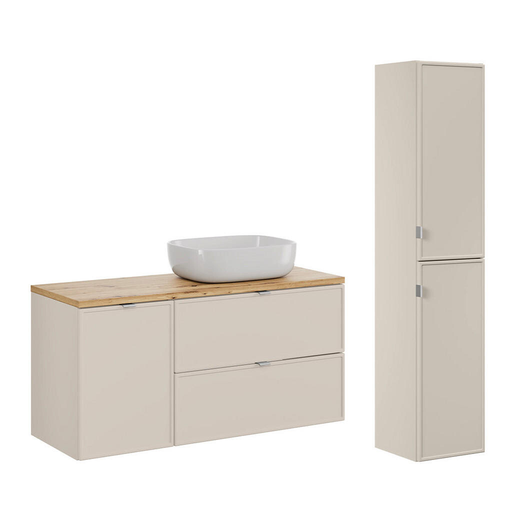 Petits-meubles KOUPELNOVÝ NÁBYTEK 120.6cm Alba 2er-Set Kašmír