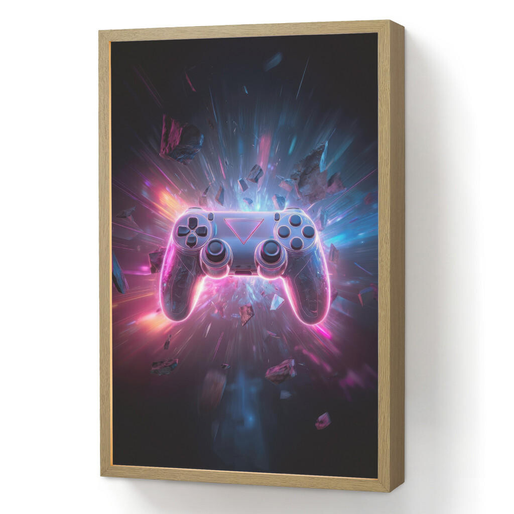 OnlyWow DOBÍJECÍ NOČNÍ LAMPIČKA Controller - Neon - Explosion - Abstraktní 40x60 cm