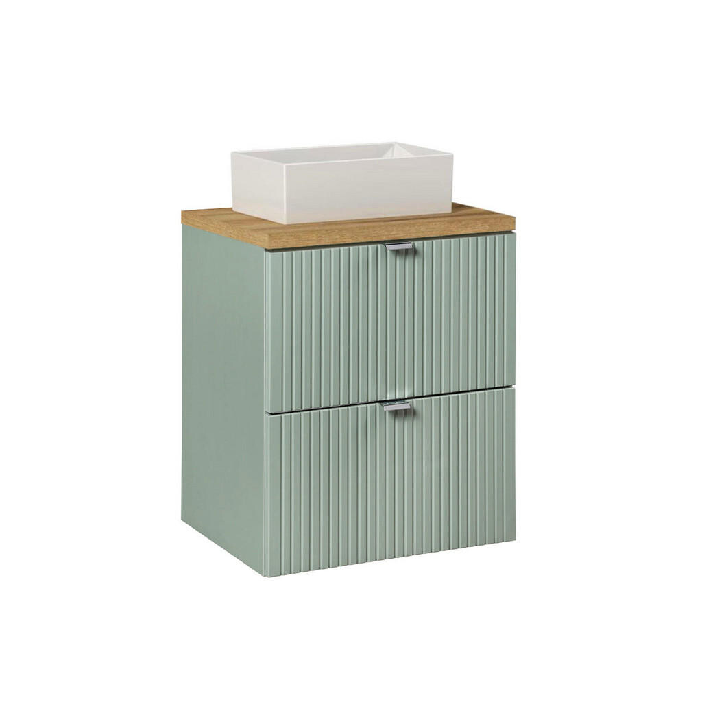 Petits-meubles UMYVADLO 50.4cm Jade Zelená a dřevo