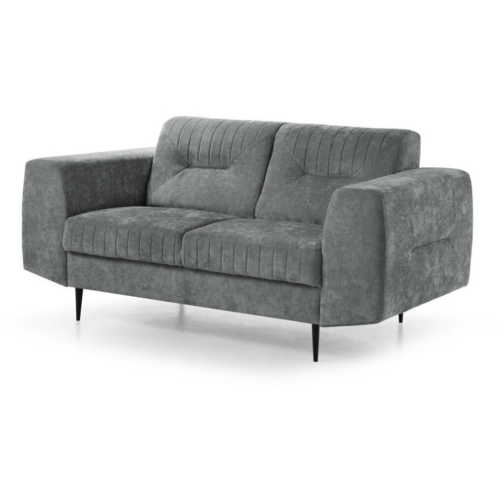 Beautysofa POHOVKA Venezia 2místná s kovovými nohami, tmavě šedá, 233 cm
