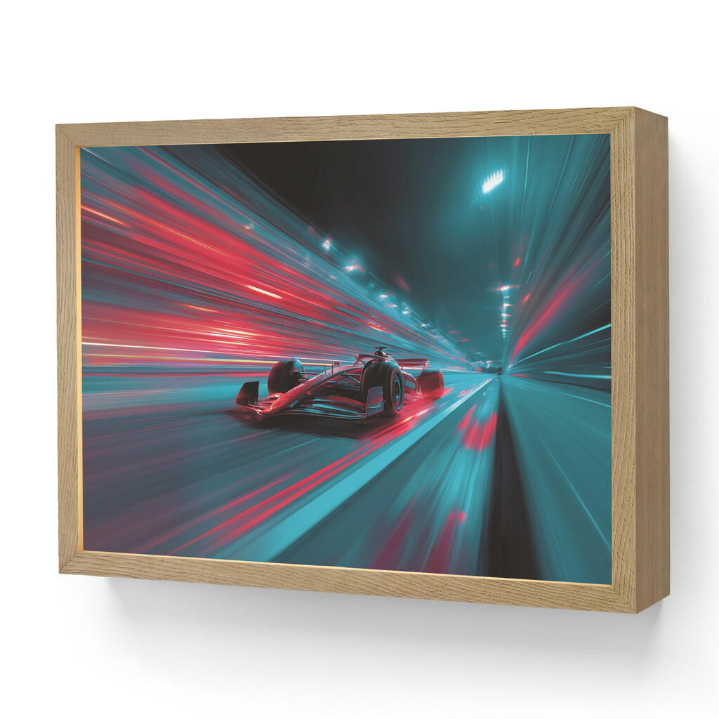 OnlyWow DOBÍJECÍ NOČNÍ LAMPIČKA Závodní auto - Červená - Rychlost 40x30 cm