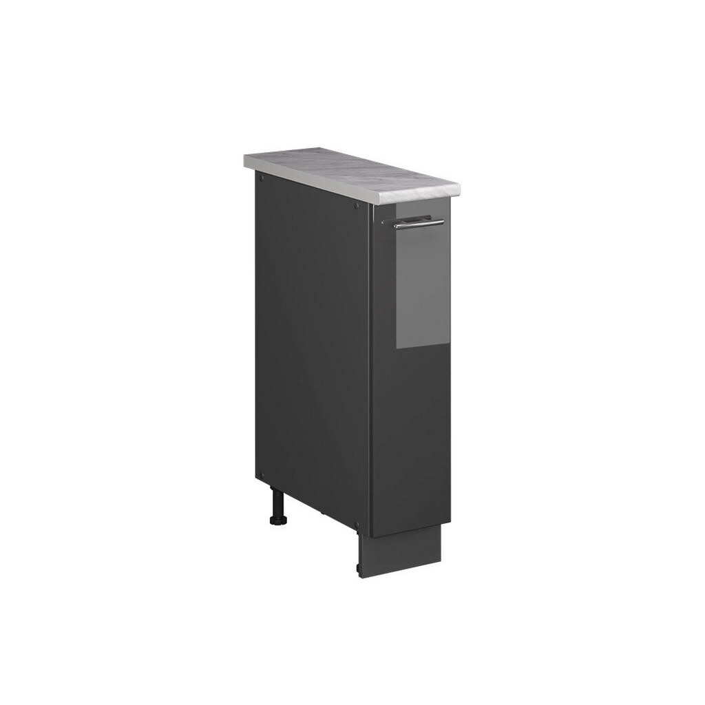 Vicco LÉKÁRNIČKOVÁ SKŘÍŇKA Fame-Line, Antracitový vysoký lesk/Antracit, 20 cm, PD Mramor