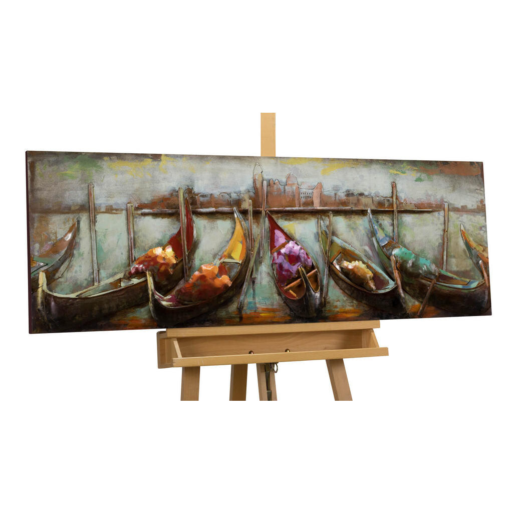 KUNSTLOFT KOVOVÝ OBRAZ BLÍZKOST DÁLEK, 120/40 CM