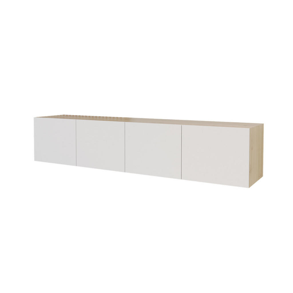 ALTDECOR NÍZKÁ komoda ELIO-W 2x100x40x40 cm – Artisan / bílá