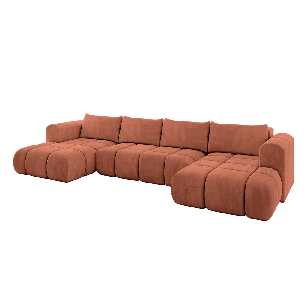 ALTDECOR SEDACÍ SOUPRAVA CLOUD-U 405x185x90 meruňkový velur