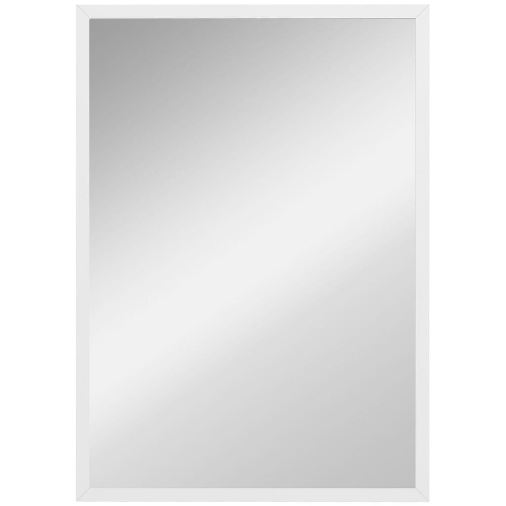 HOMCOM NÁSTĚNNÉ zrcadlo z bílého MDF