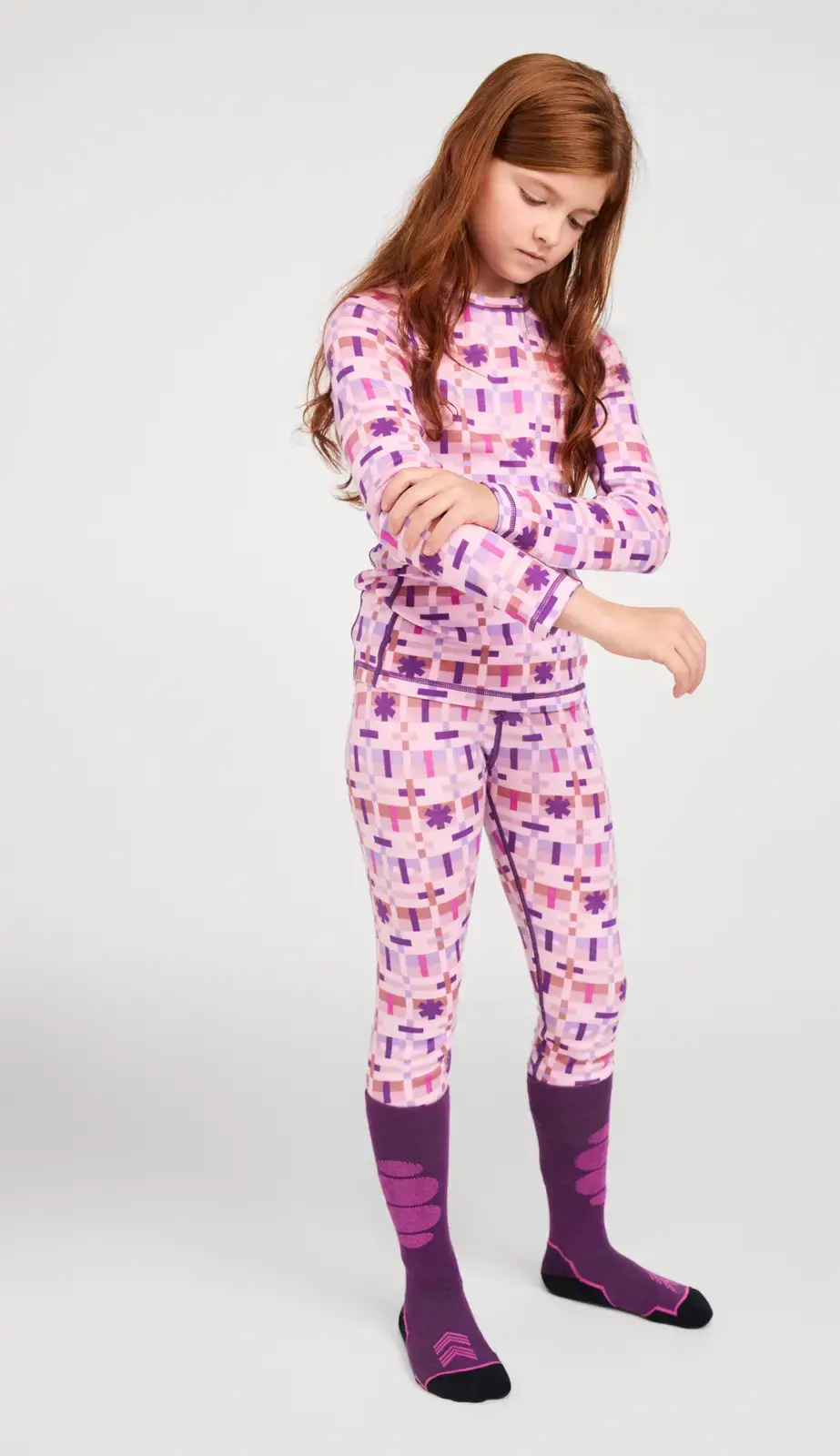 Set dětského funkčního prádla reima taitoa růžová 160