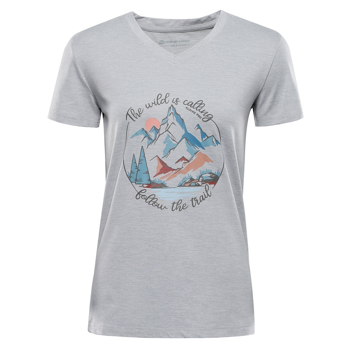 Dámské outdoorové triko alpine pro grema 3 šedá m