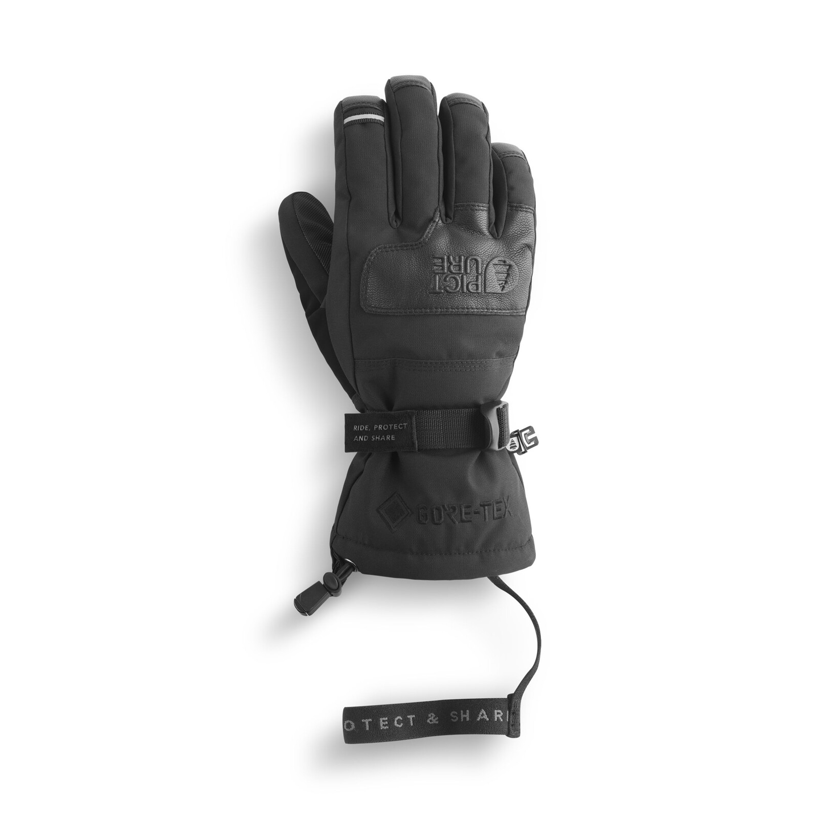 PICTURE W Grab Gore-Tex® Gloves, Black velikost: M