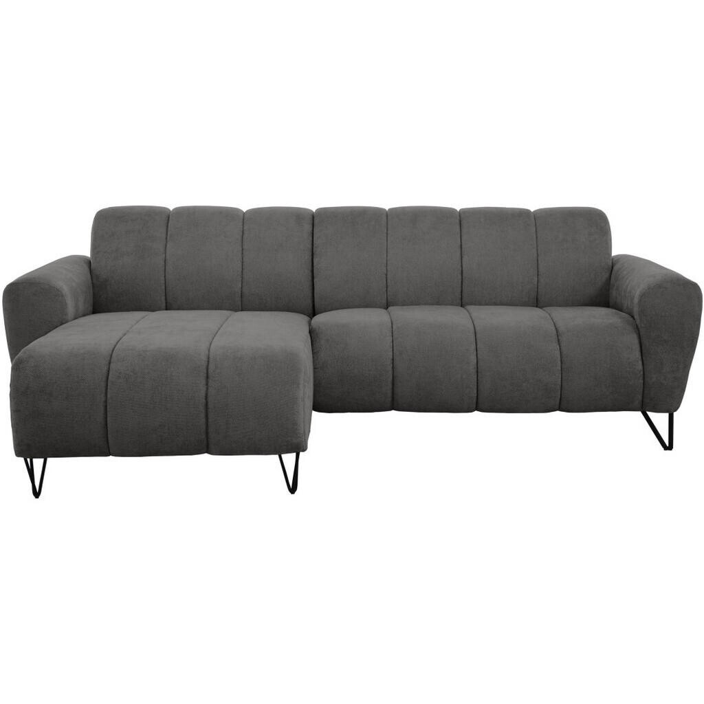 Beautysofa ROHOVÁ pohovka Volare Mini bez funkce spaní, tmavě šedá, levá, látka Storm