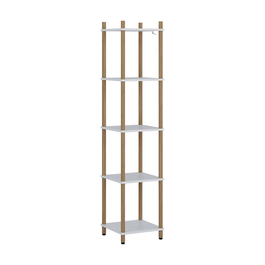Vicco ROHOVÁ POLICE Bivio Bílá/borovice 30 x 133 cm 5 polic