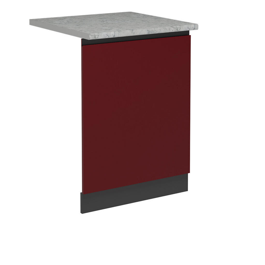 Vicco ČELNÍ PANEL MYČKY R-Line Červená 60 cm s pracovní deskou