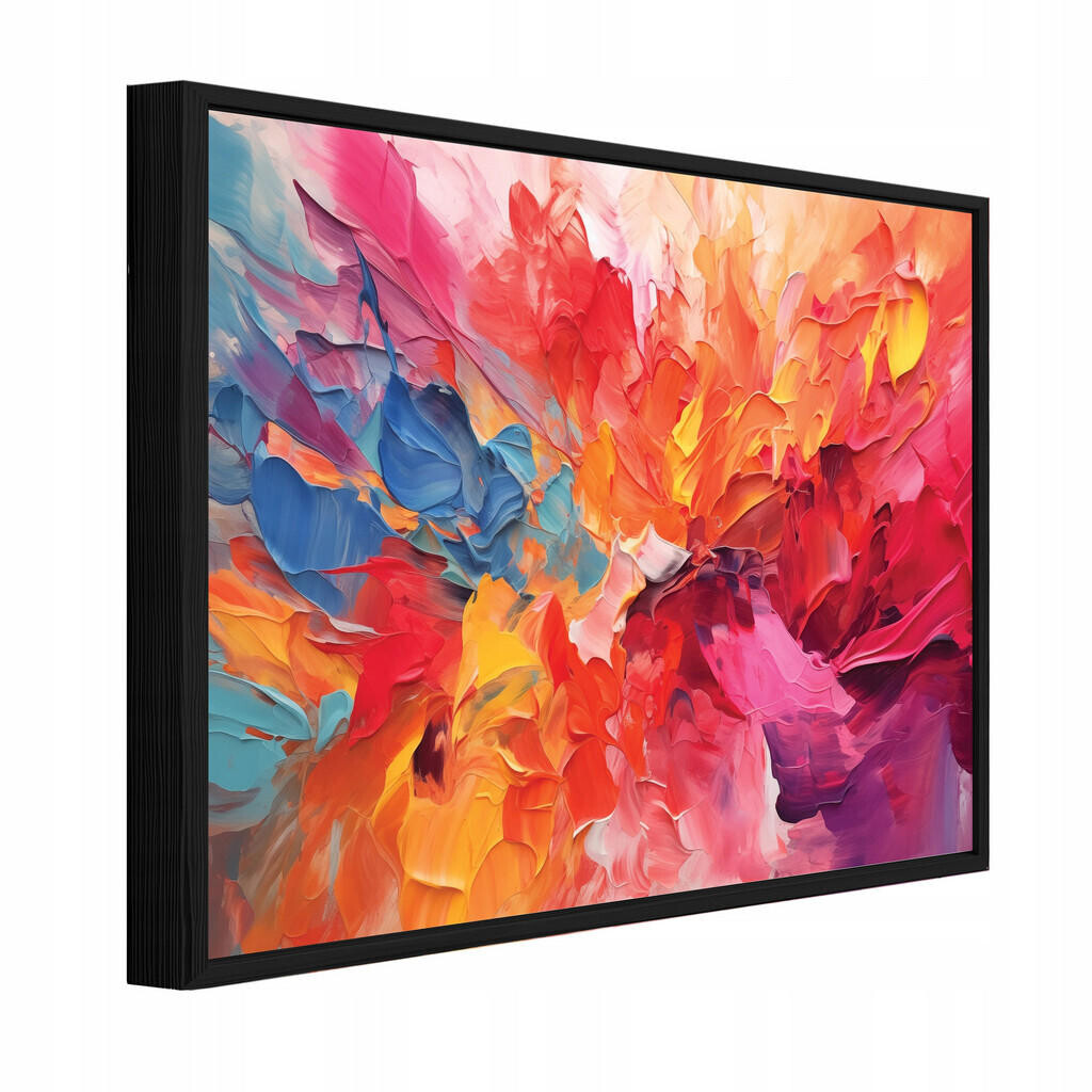 Wallarena ZARÁMOVANÉ obrazy abstraktní akvarel barevné 120x80 cm