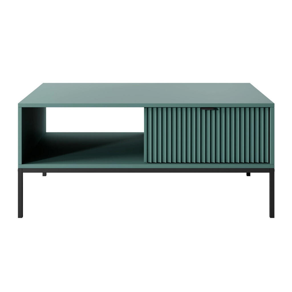 Selsey KONFERENČNÍ stolek Vellore Zelený s černou podnoží 104 x 68 cm