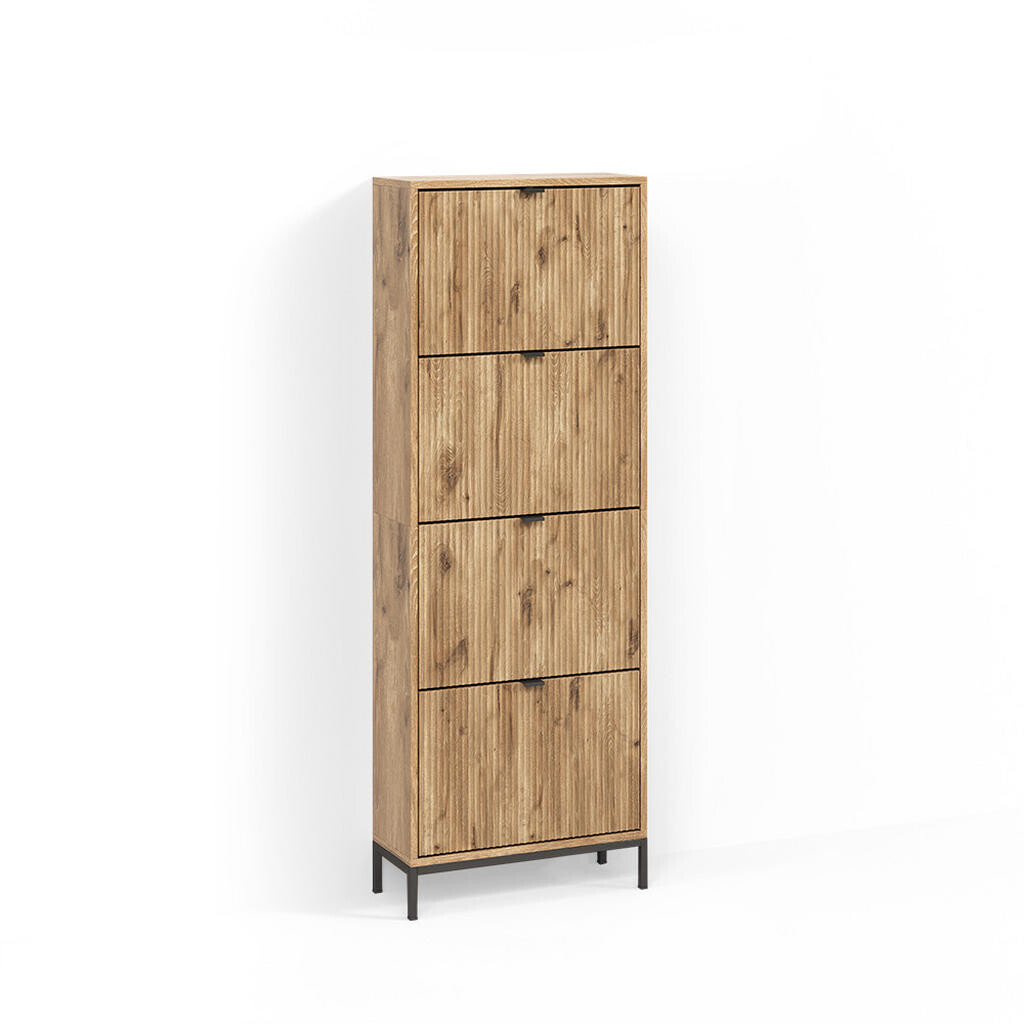 Livinity® BOTNÍK NA BOTY Aterno Dub Viking 60 x 168 cm se 4 sklopnými zásuvkami