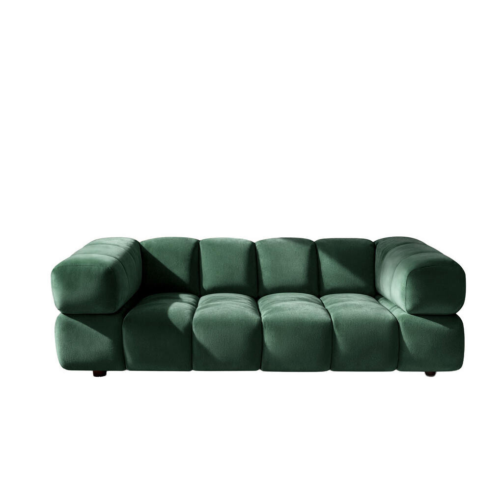 Kaiser Möbel POHOVKA 3místná, velurová tkanina Bluvel, Zelená, Averro